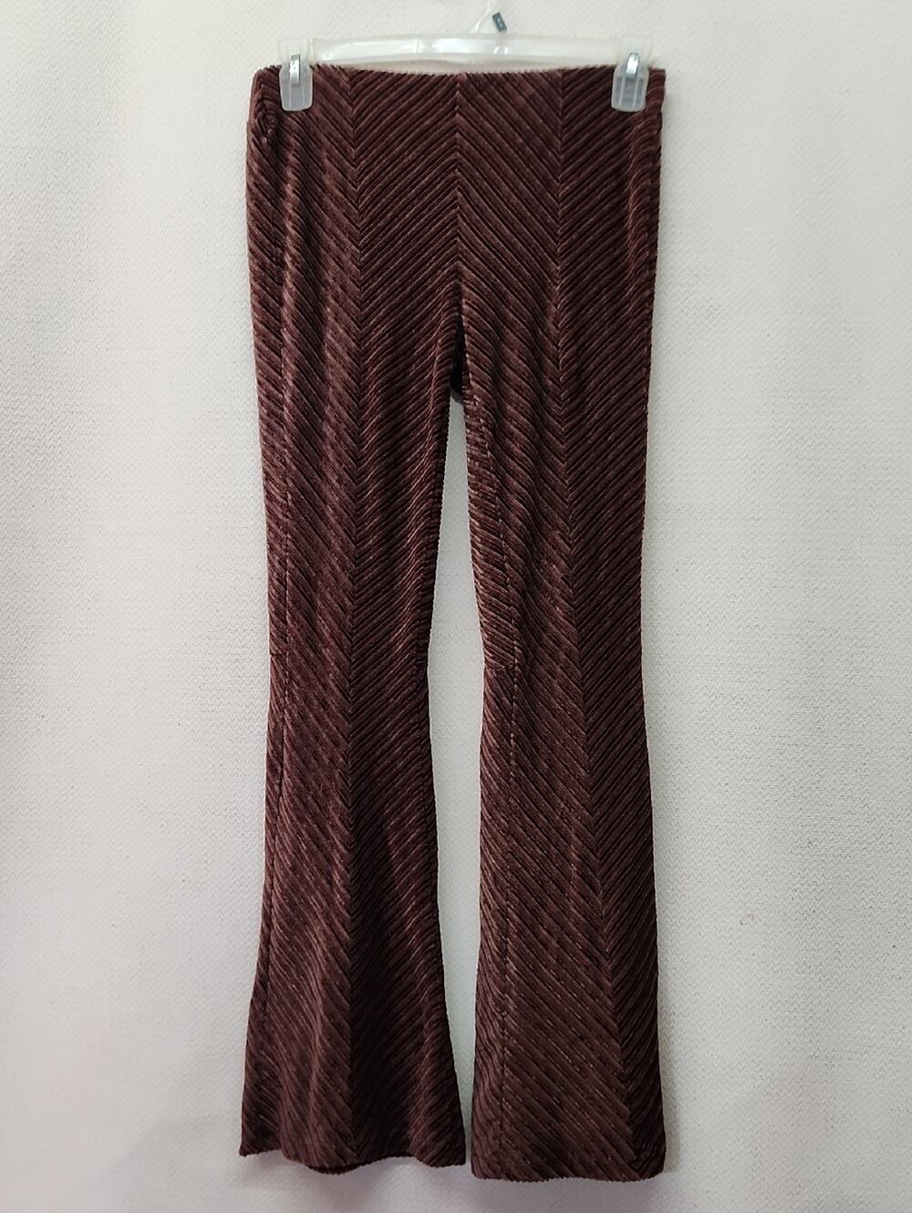 Free People Brown Velvet Flare Pants
